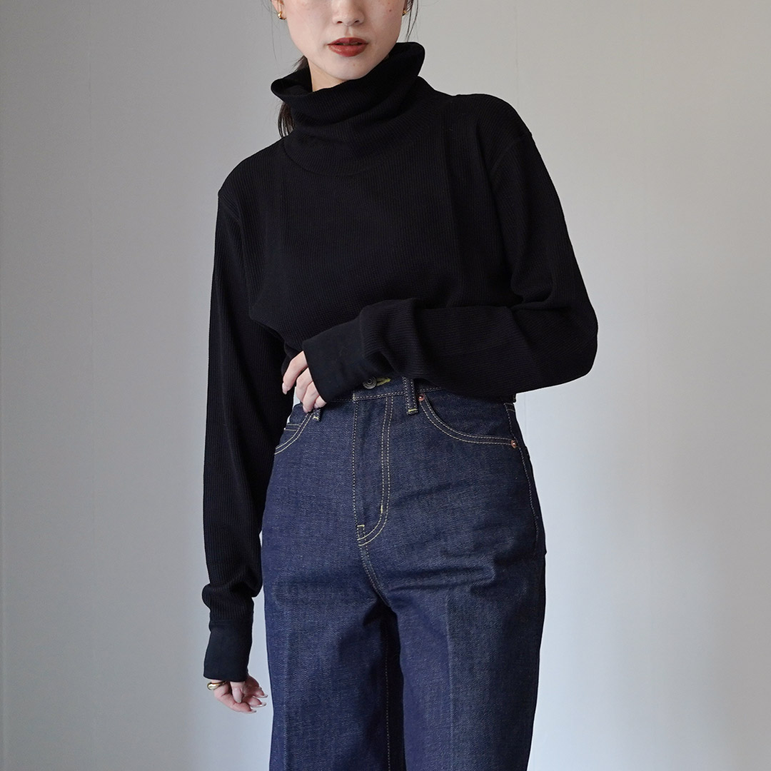Healthknit（ヘルスニット） ベーシックワッフル タートルネック / T