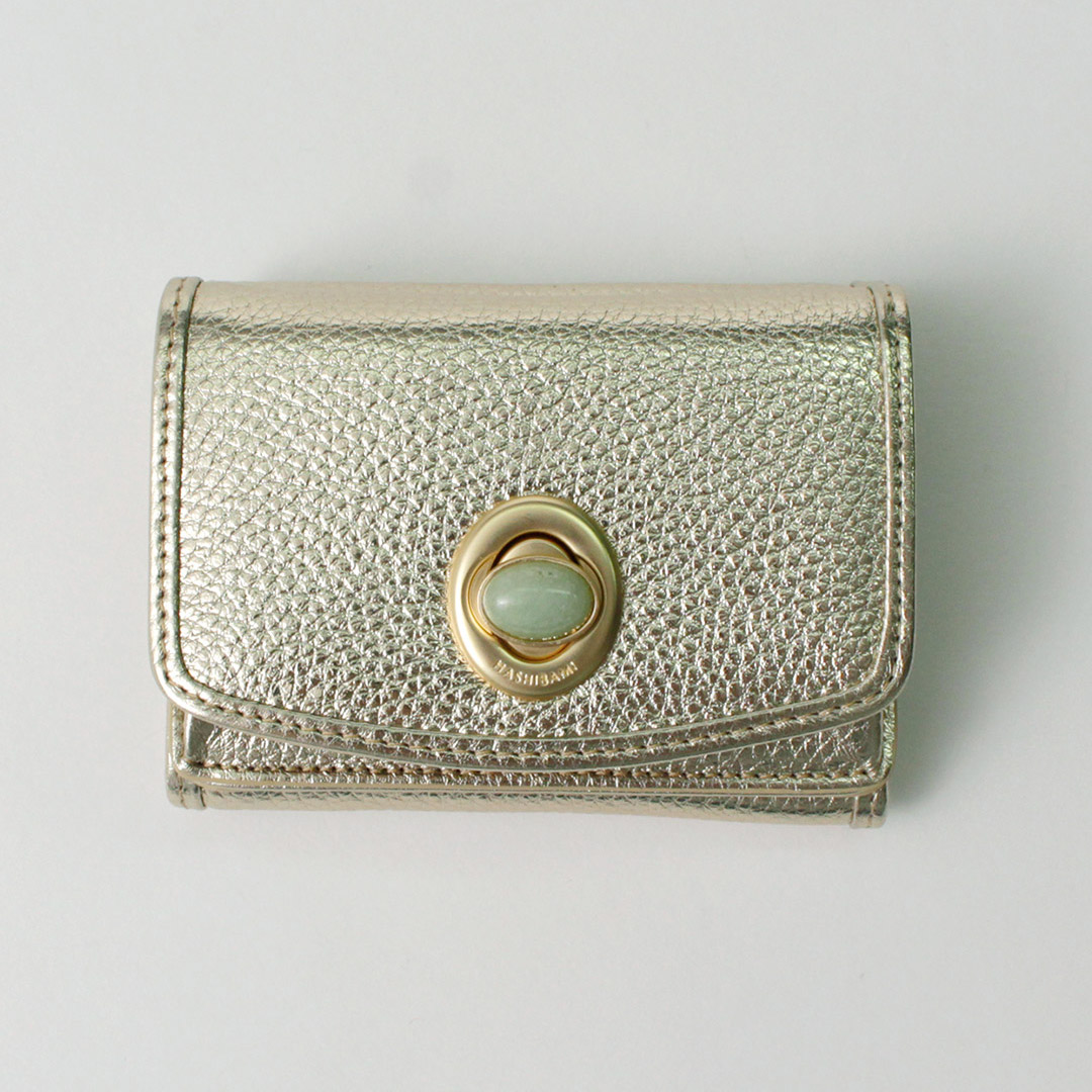 Hashibami（ハシバミ） 天然石 ミニウォレット / レディース ミニ財布