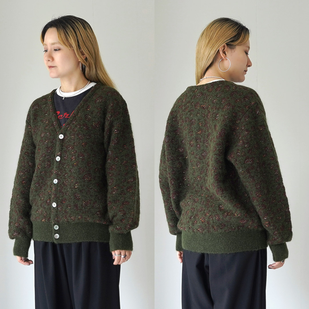 Coohem COOHEM（コーヘン） モヘア レオパード ジャガードカーディガン