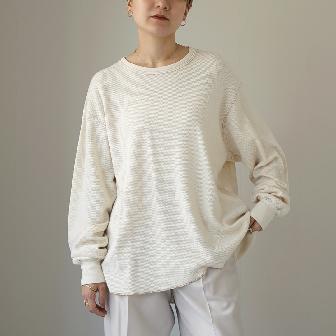 R JUBILEE（アールジュビリー） ハニカム ワッフル プルオーバー