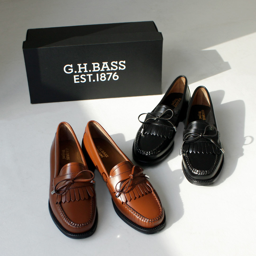 G.H.BASS（ジーエイチバス） キルトリボン ローファー / レディース