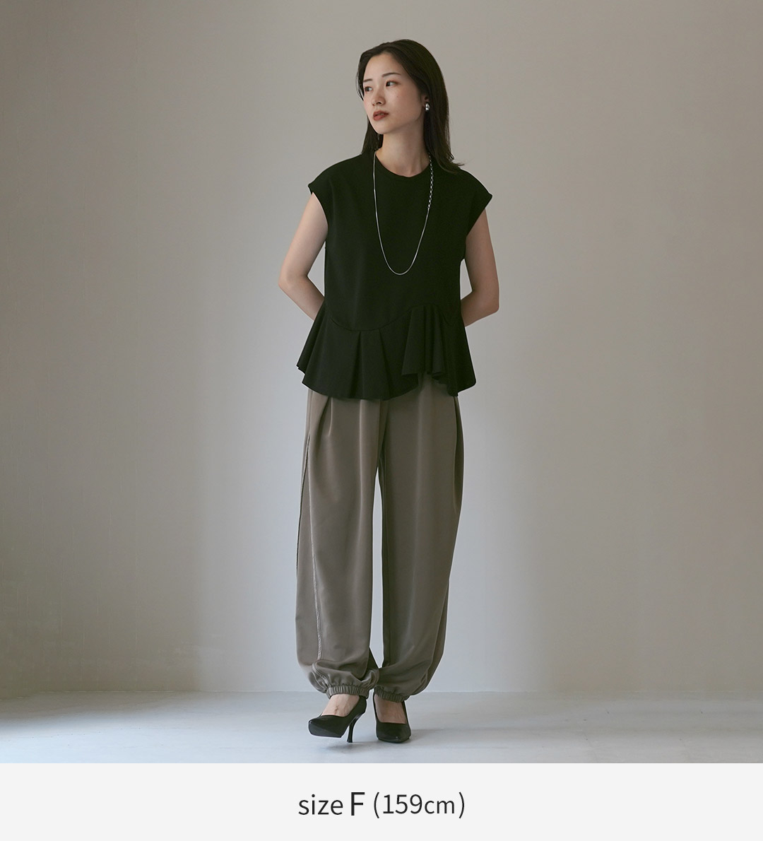CHIGNON◆シアーヘムフレンチシャツ/ノースリーブシャツ/FREE/ポリエステル/BEG CHIGNON◇シアーヘムフレンチシャツ/ノースリーブシャツ/FREE