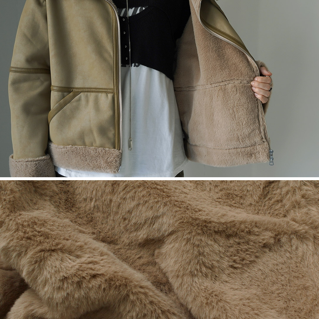 kha:ki（カーキ） エコムートン B3 ジャケット / レディース