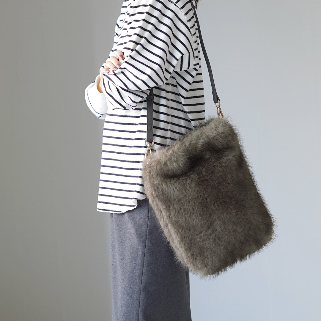 ATELIER BRUGGE（アトリエブルージュ） 2Way ファーバッグ / 鞄