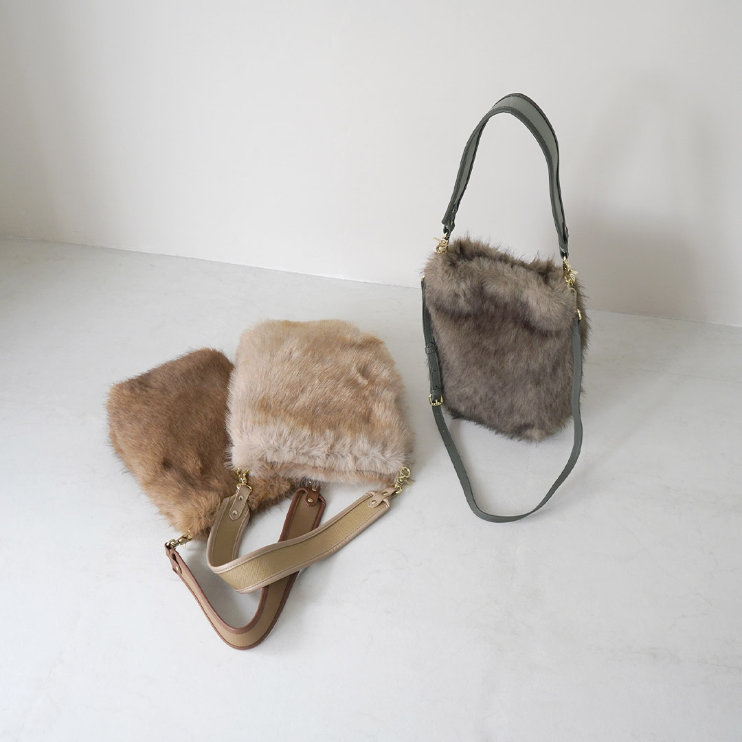 ATELIER BRUGGE（アトリエブルージュ） 2Way ファーバッグ / 鞄