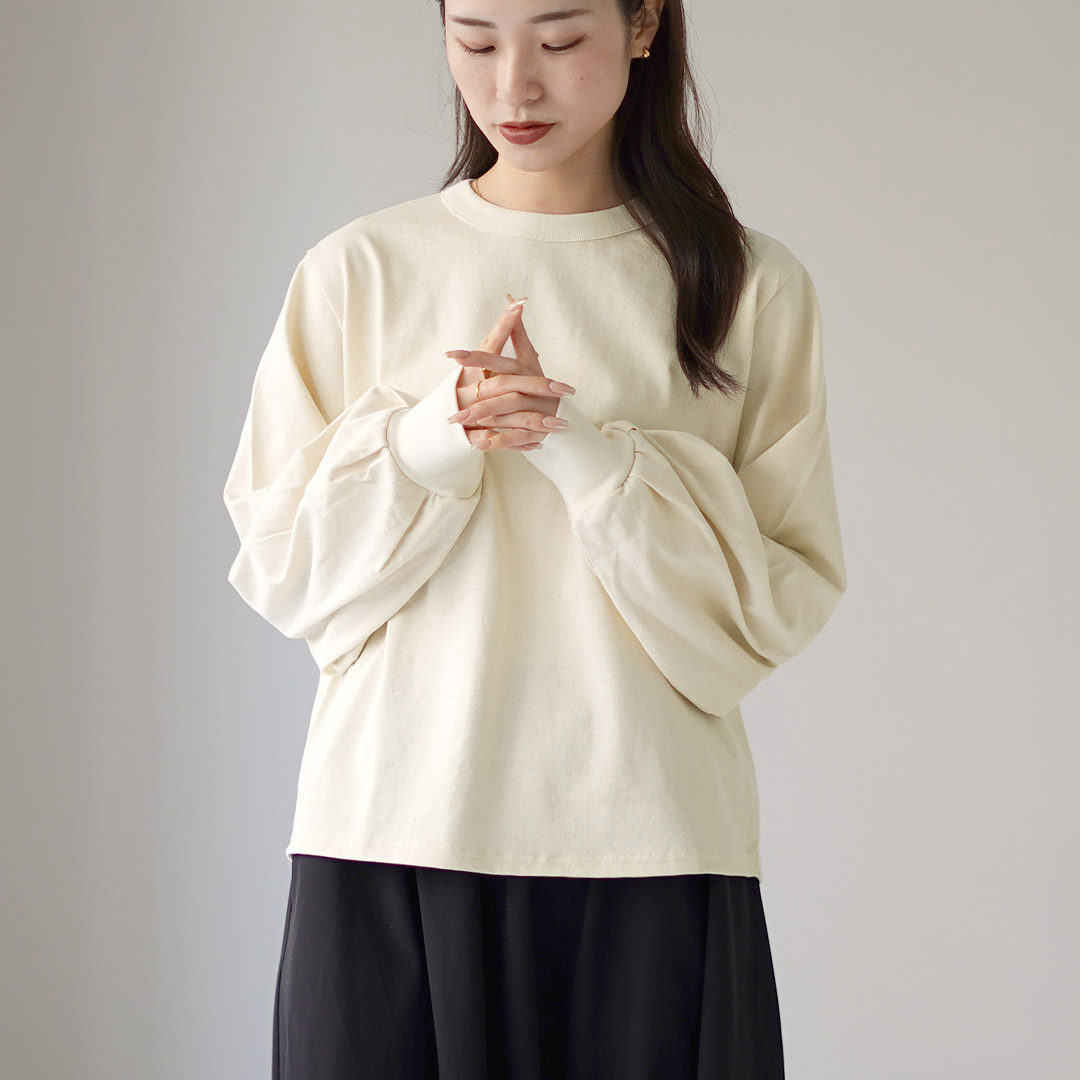 mizuiro ind ミズイロインド パフスリーブロングT mizuiro ind (ミズイロインド) パフスリーブロングT
