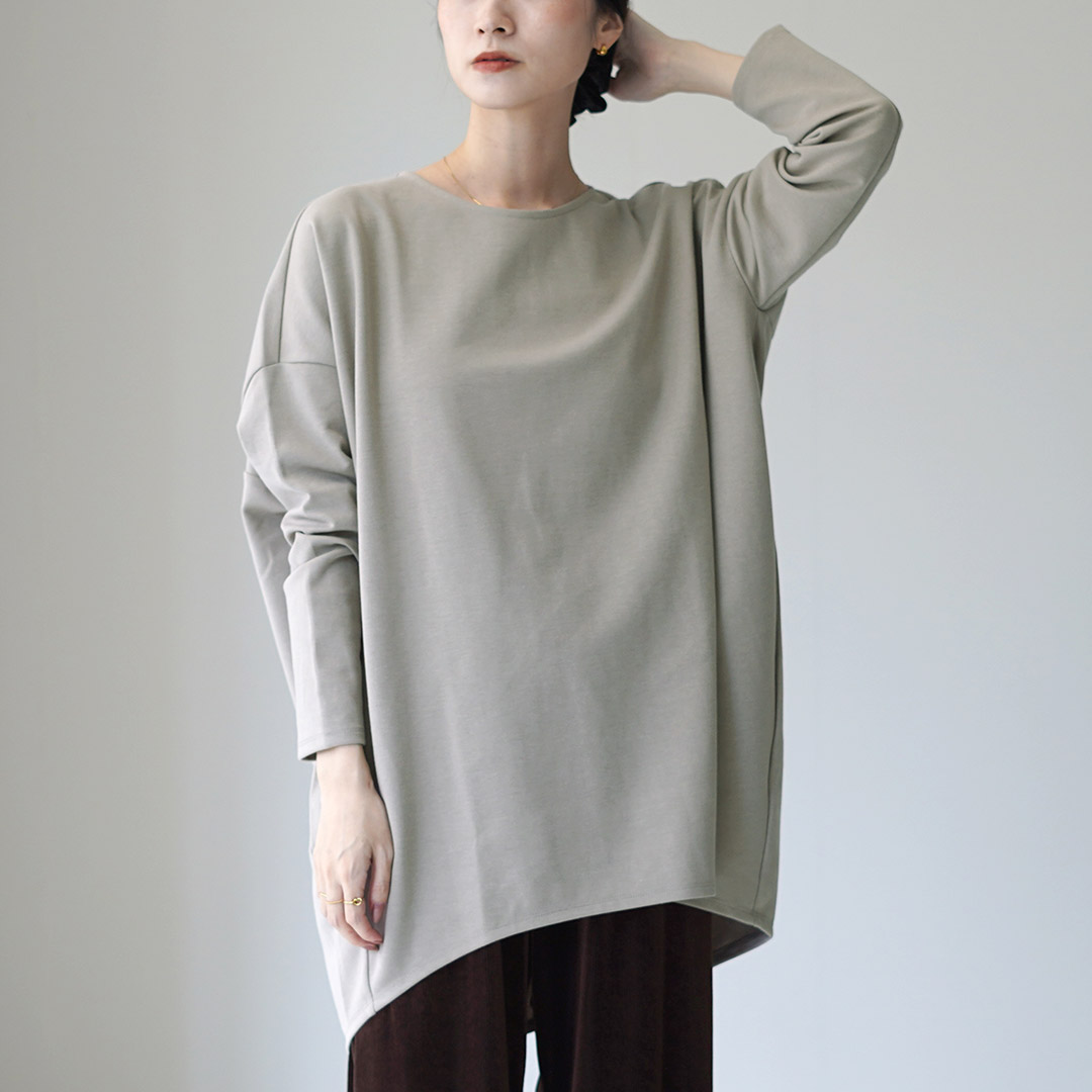 mizuiroind（ミズイロインド） クルーネックコクーン プルオーバー