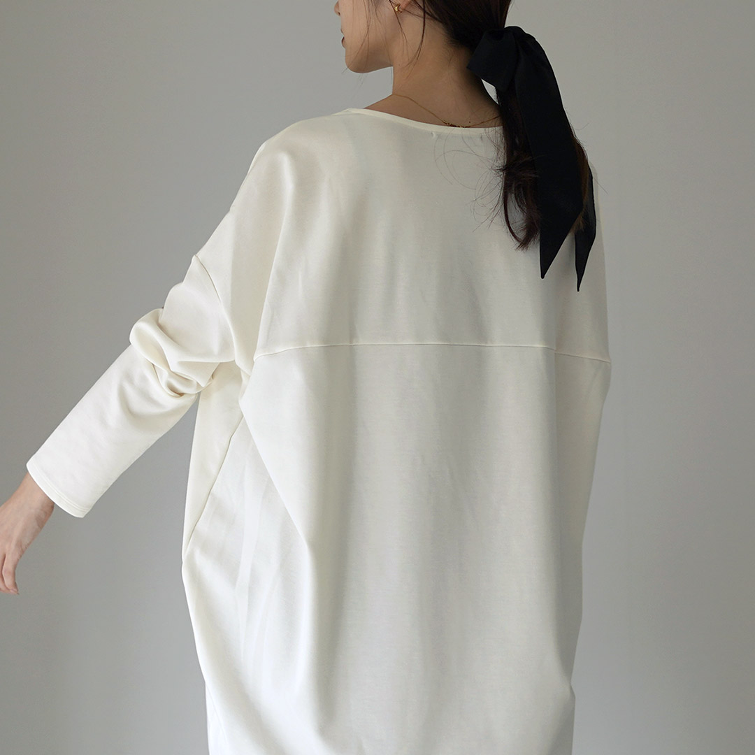 mizuiroind（ミズイロインド） クルーネックコクーン プルオーバー