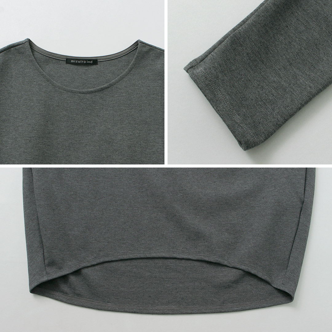 mizuiroind（ミズイロインド） クルーネックコクーン プルオーバー