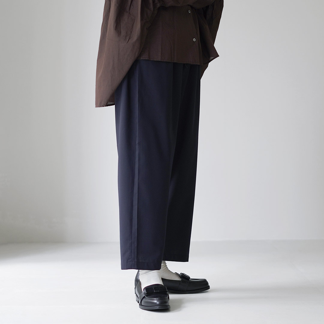 mizuiroind（ミズイロインド） T/W ツイル タック イージーパンツ