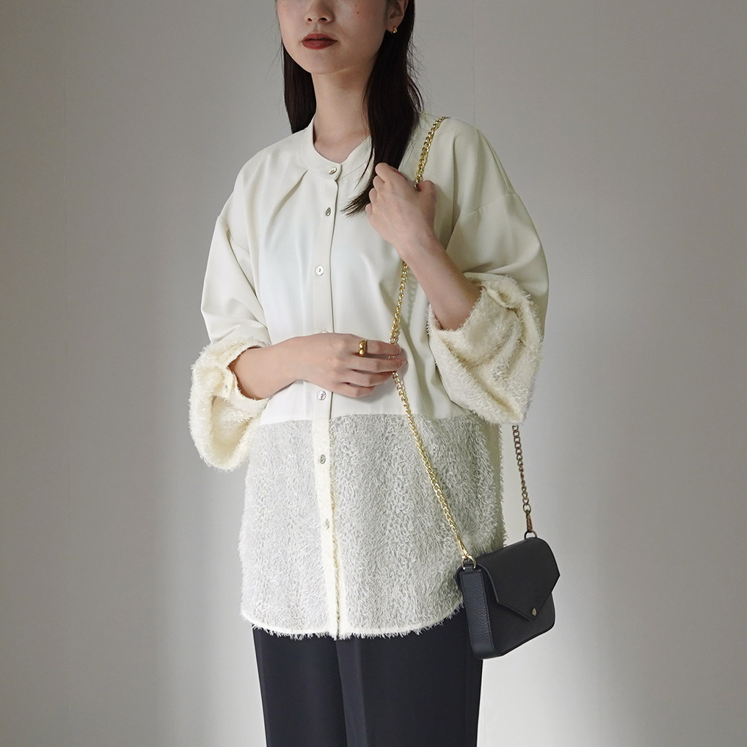 半額 50％OFFの通販 CHIGNON CHIGNON（シニヨン） ブラウス カットジャガード トップス
