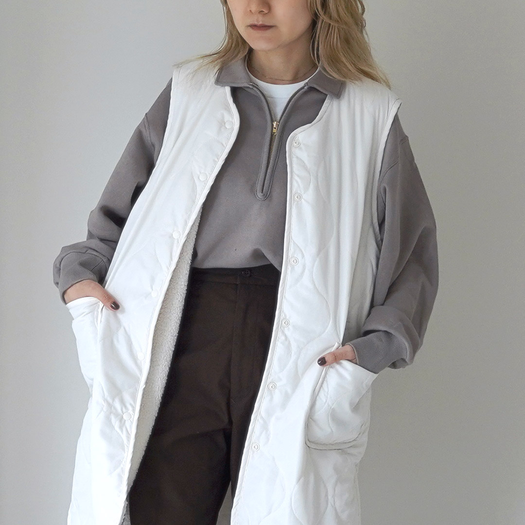 MidiUmi（ミディウミ） キルティング リバーシブル ベスト