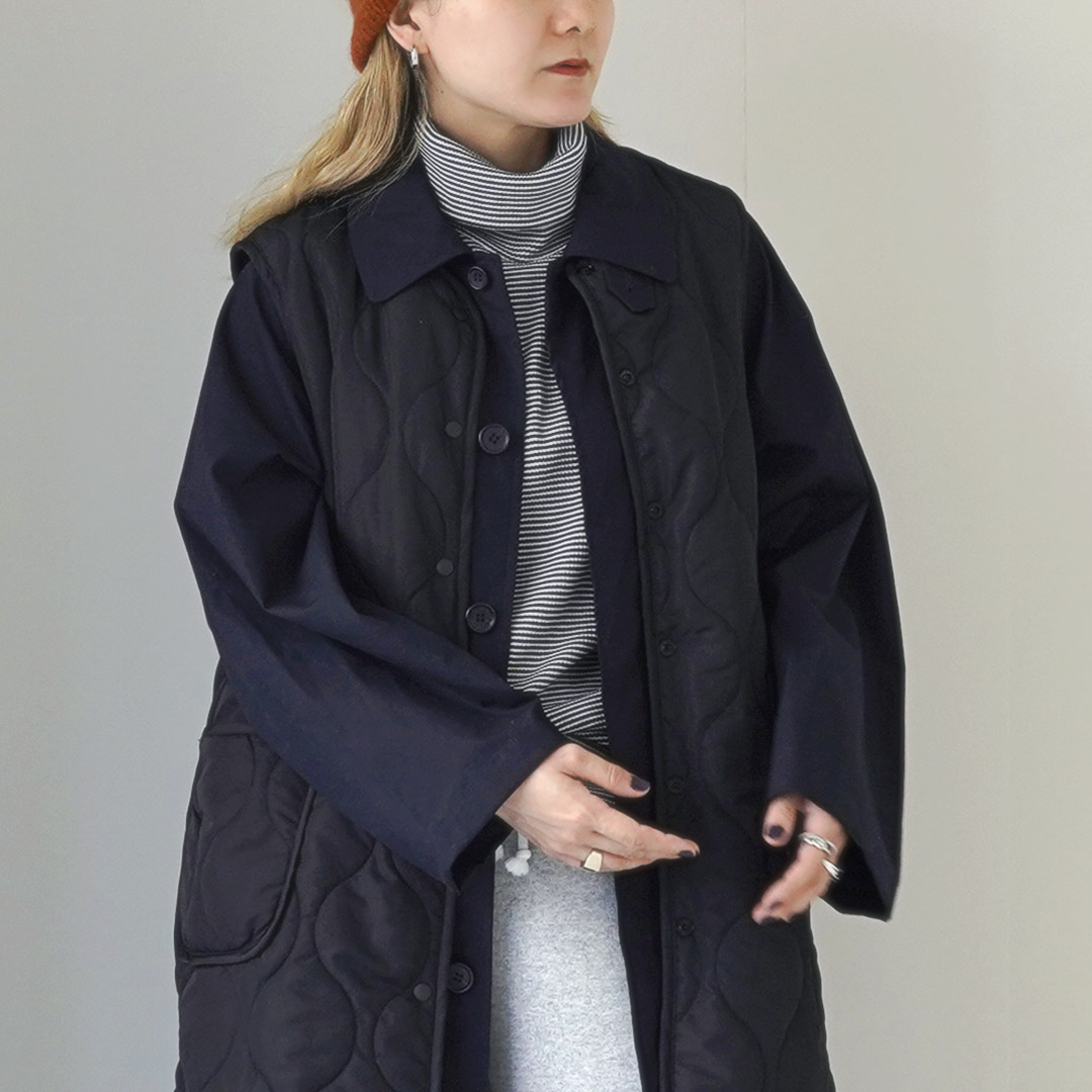 MidiUmi（ミディウミ） キルティング リバーシブル ベスト