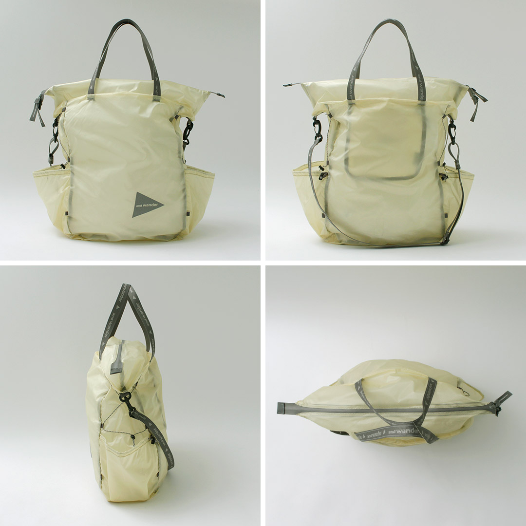 and wander AND WANDER（アンドワンダー） シル トート バッグ 2024年