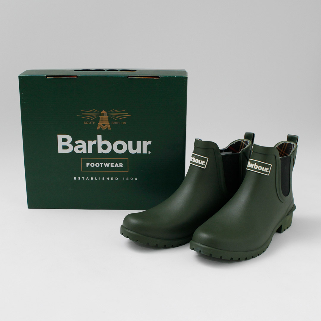 【yka】Barbour オリーブグリーン チェルシーブーツ Traditional Weatherwear BARBOUR（バブアー） ウィルトン