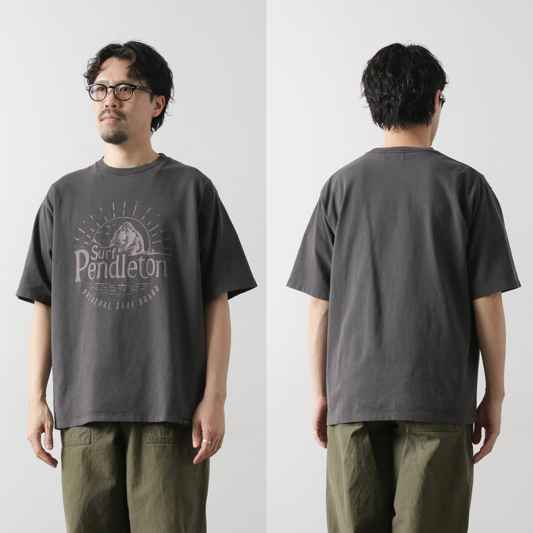   ペンデルトン モノグラム元値¥150.000程 PENDLETON（ペンドルトン） ピグメントダイ プリントTシャツ / 半袖