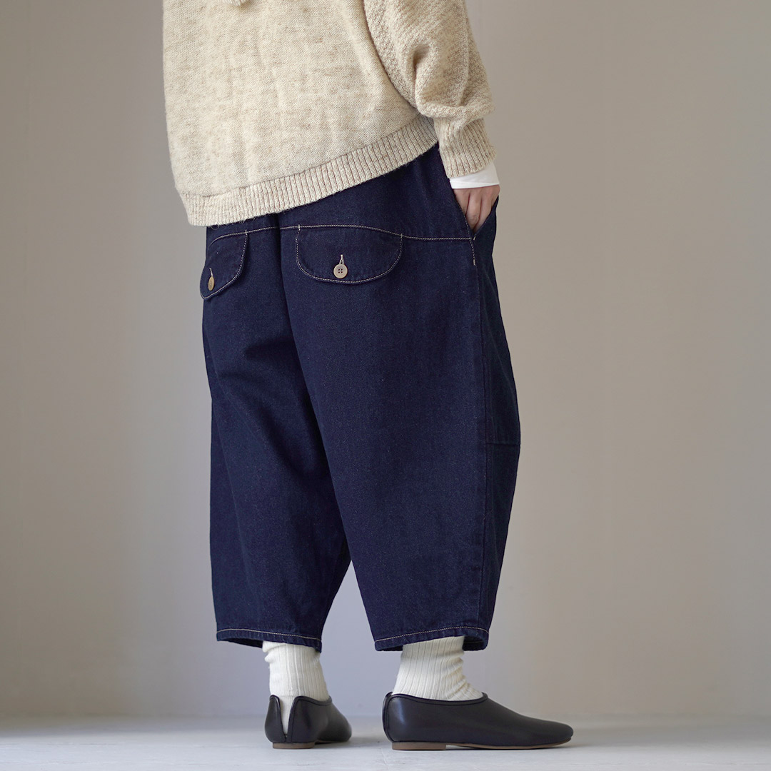 doorzo　tumugu デニム　コクーンワイドパンツ　デニム 20327_r1.jpg