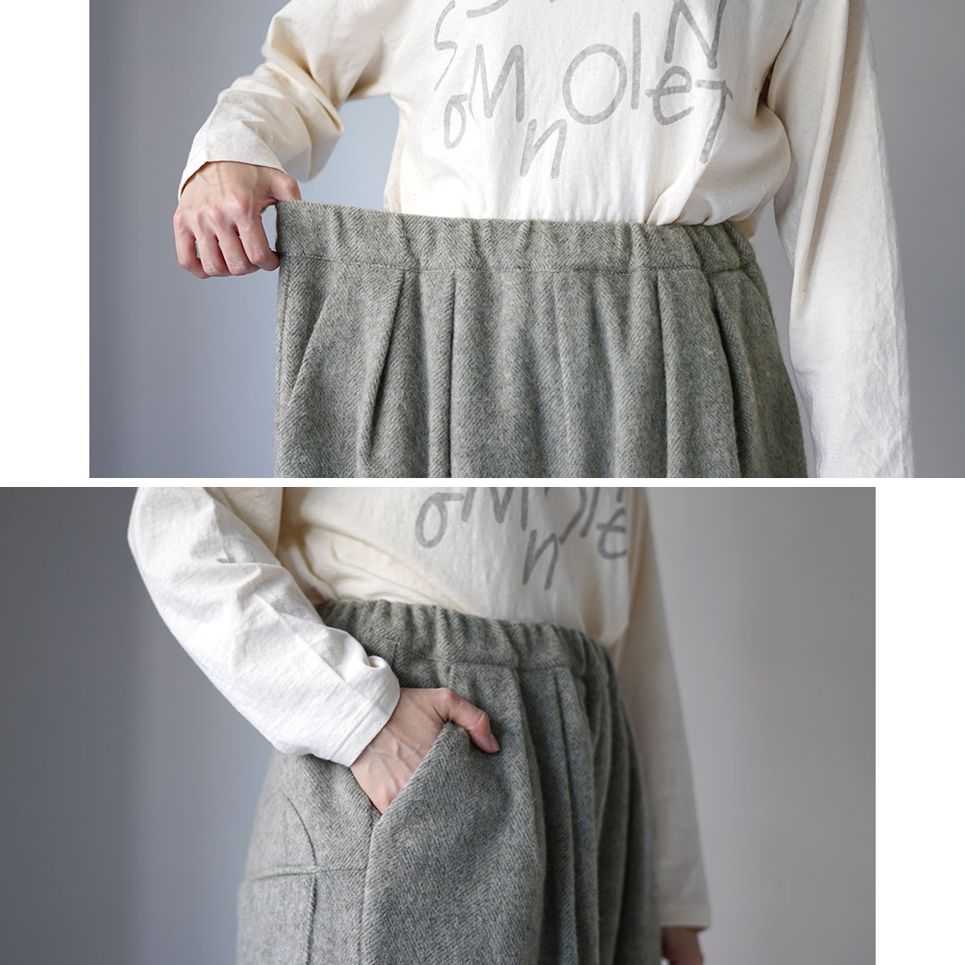 tumugu（ツムグ） ウールシャギー パンツ / レディース ボトムス