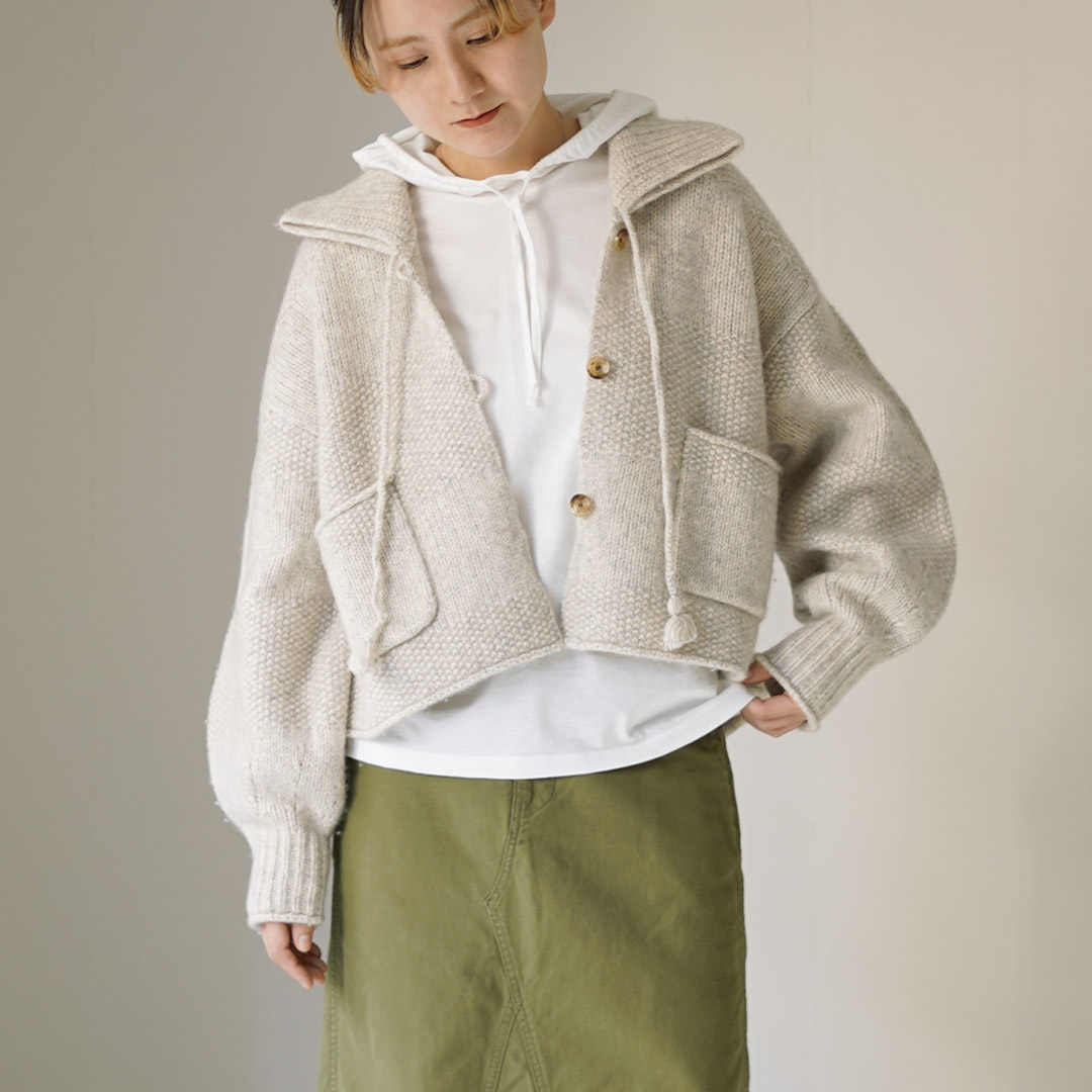 tumugu（ツムグ） ウールコットン ジャケット / レディース ニット