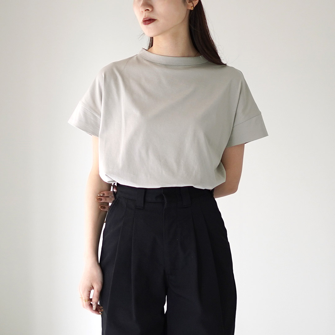 handvaerk  ボトルネック ハーブスリーブTシャツ 楽天市場】HANDVAERK（ハンドバーク） ボトルネック ショートスリーブT