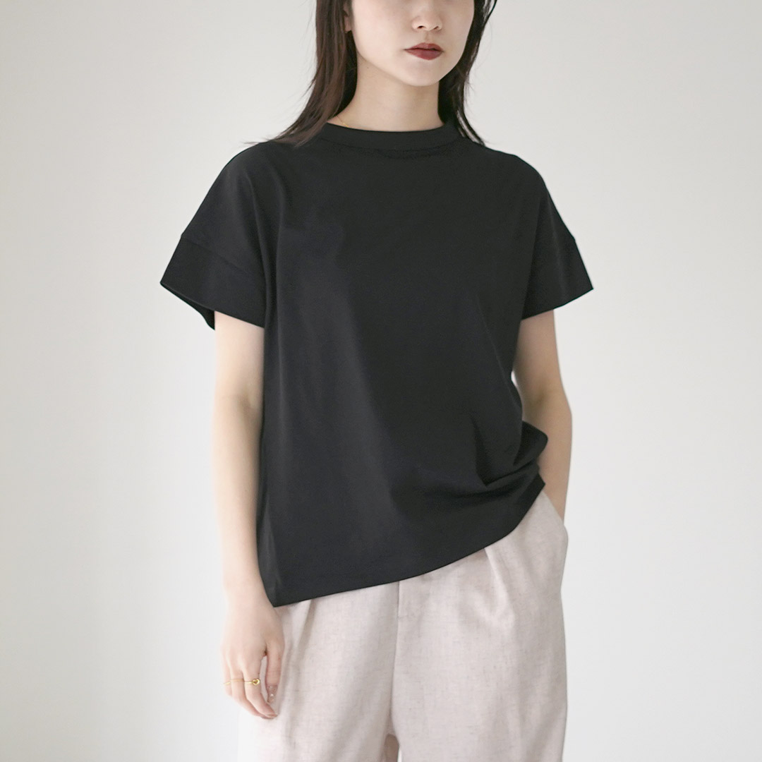 handvaerk ボトルネックTシャツ ボトルネックTシャツ S/S／handvaerk（ハンドバーグ）｜愛着を
