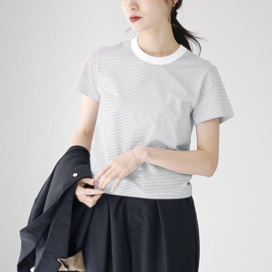 HANDVAERK（ハンドバーク） マイクロ Tシャツ ボーダー / レディース カットソー 半袖 柄 綿100 コットン ペルー製 楽天市場】HANDVAERK（ハンドバーク） マイクロ Tシャツ