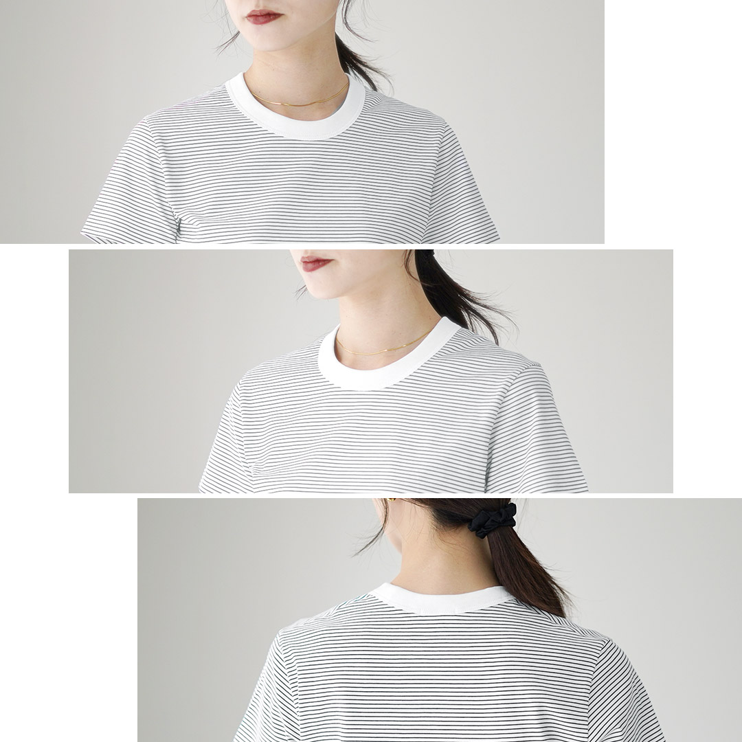 handvaerk（ハンドバーク） マイクロ Tシャツ ボーダー / レディース