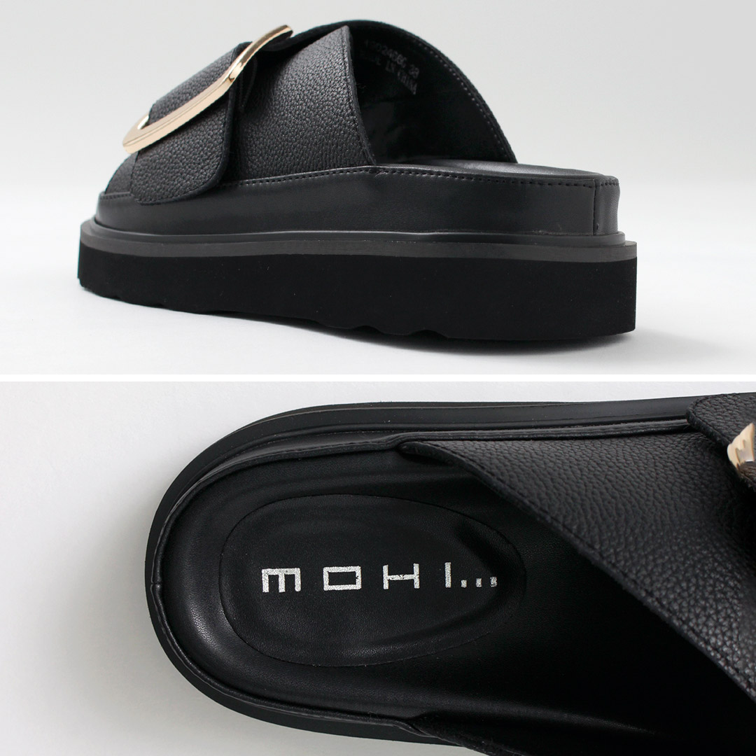 MOHI 【動画あり】MOHI（モヒ） ビッグバックル レザーサンダル