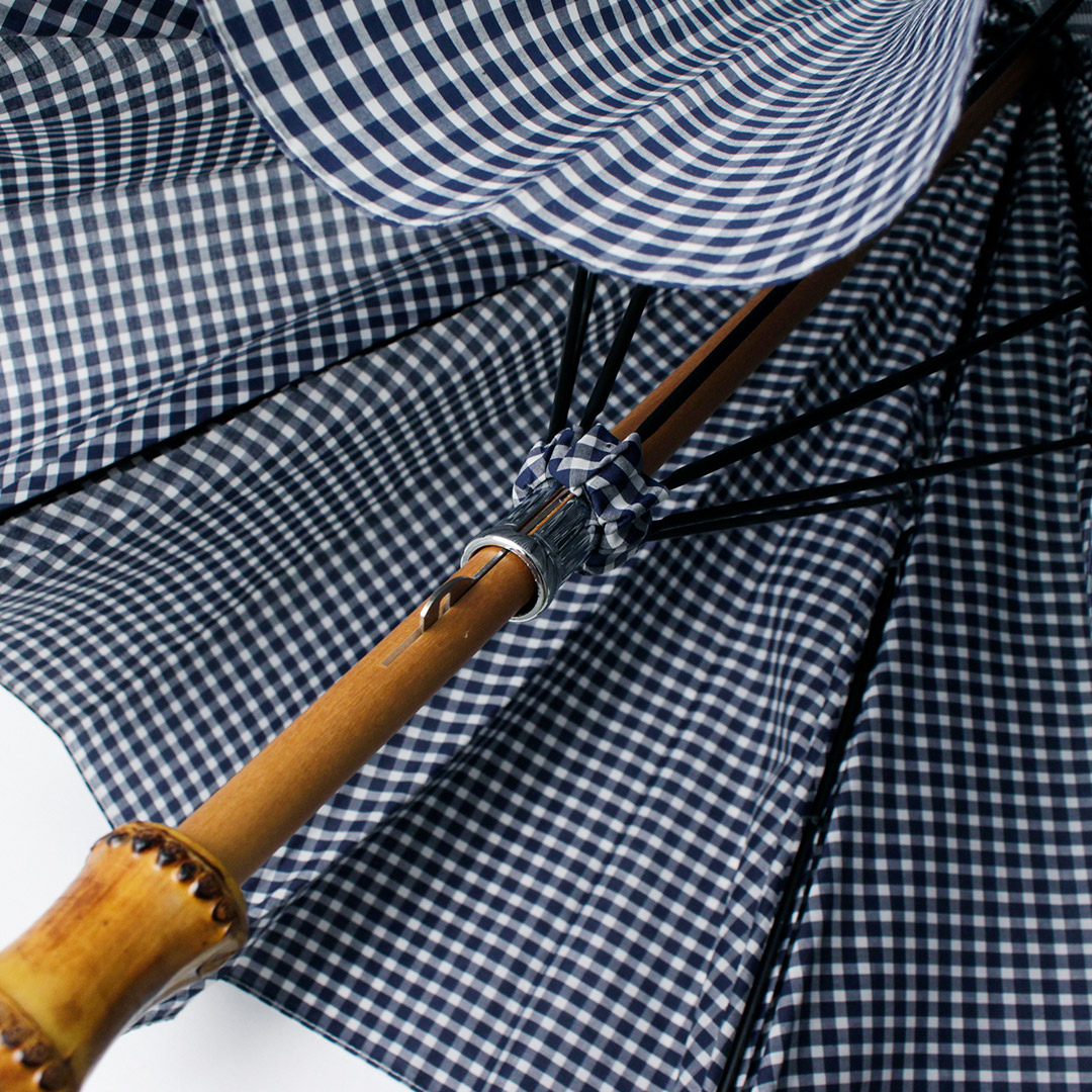 美品　Traditional Weatherwear チェック柄 ネイビー　長傘 美品 Traditional Weatherwear チェック柄 ネイビー 長傘 美品