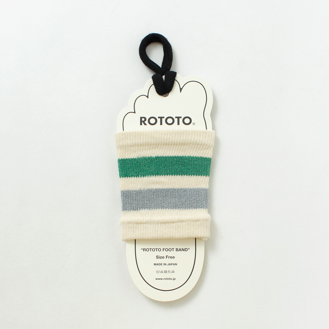 ROTOTO（ロトト） フットバンド レトロストライプ / サンダルソックス