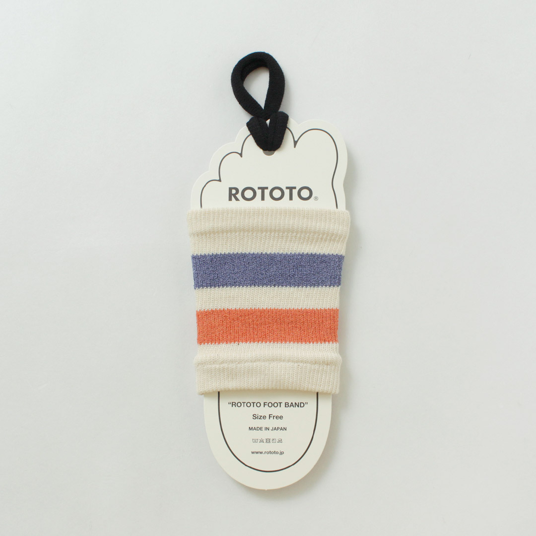 ROTOTO（ロトト） フットバンド レトロストライプ / サンダルソックス