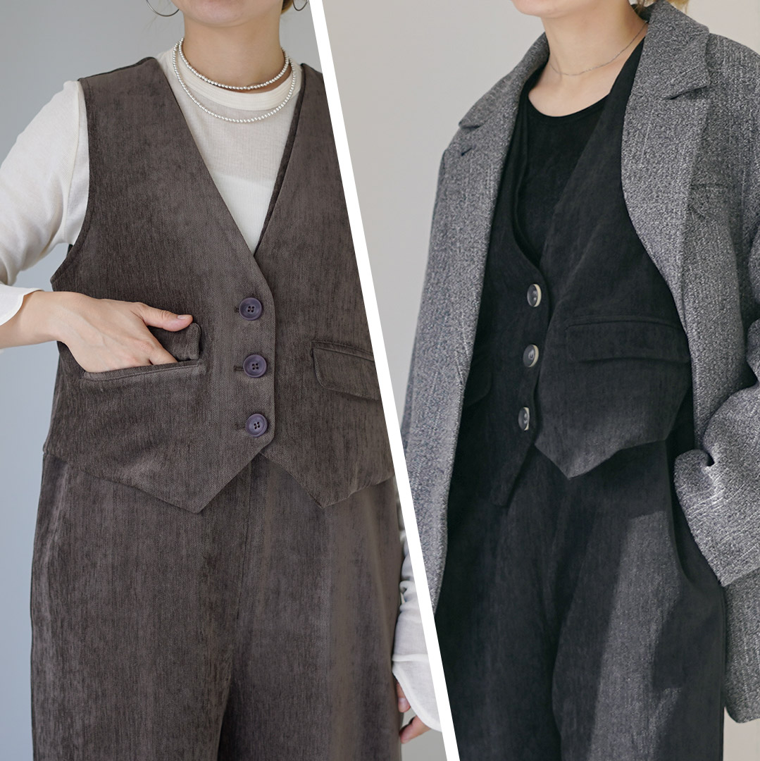 T.japan ヘリンボーンサロペット herringbone salopette - T. japan