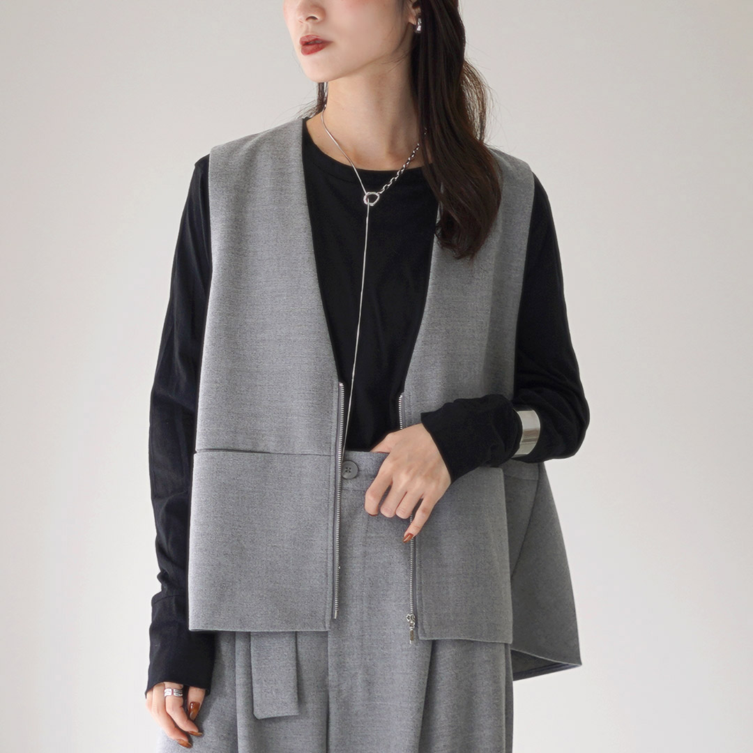 CYAN TOKYO（シアン トーキョー） フラノ ZIPフレアジレ CYAN TOKYO（シアントーキョー） フラノ ZIPフレアジレ / レディース