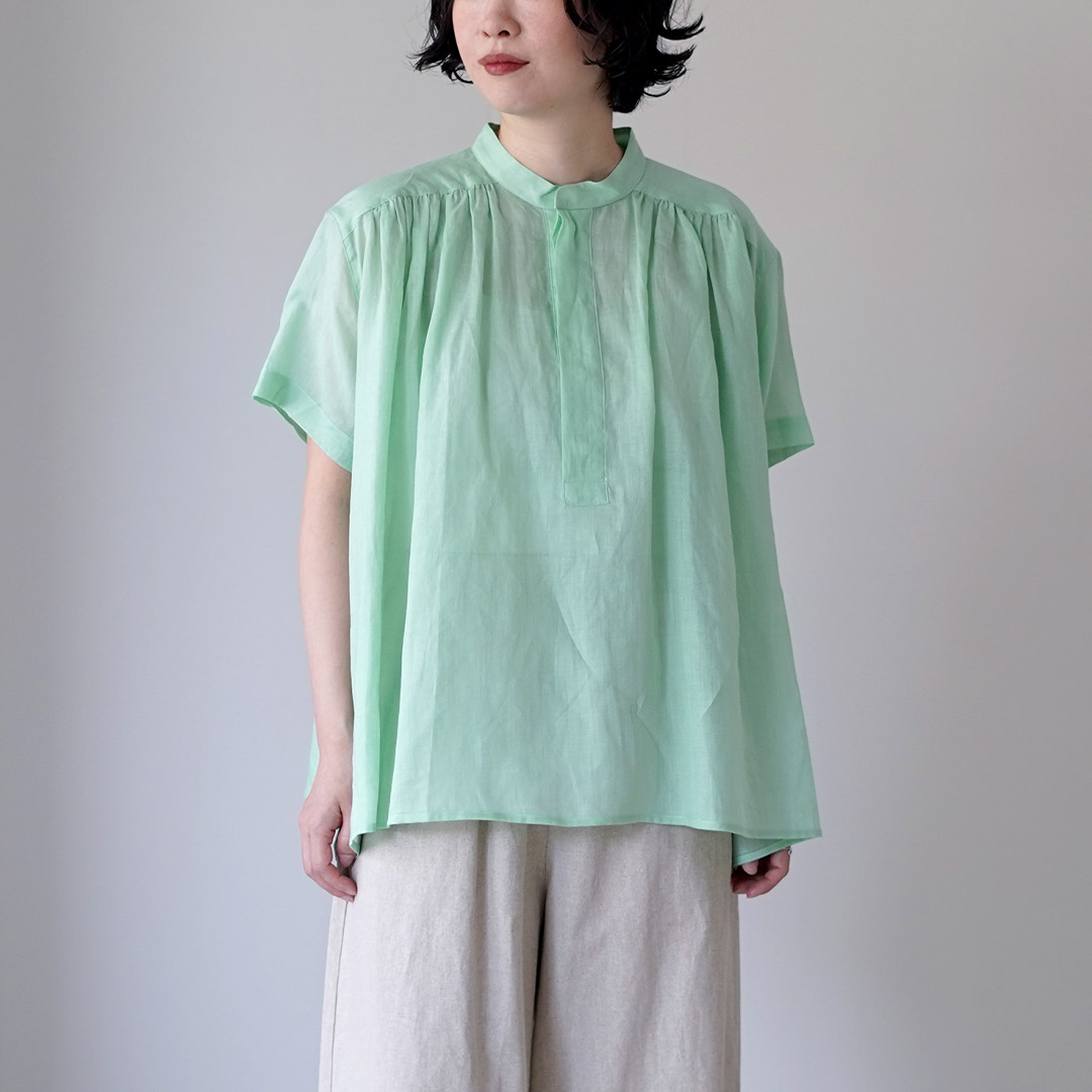 LE GLAZIK（ルグラジック） ラミー ギャザーショートシャツ