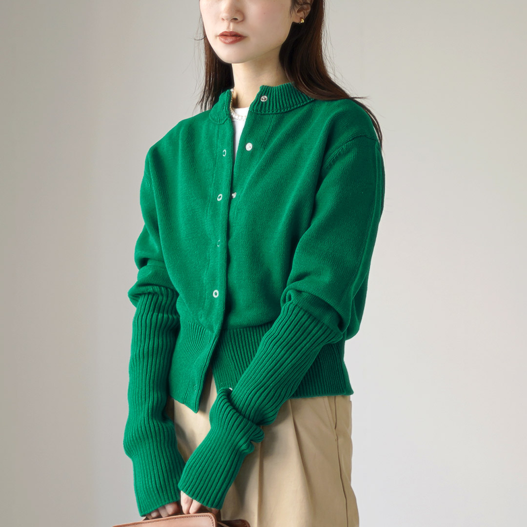 Shinzone（シンゾーン） コットン ロングリブ カーディガン 25SMSNI01