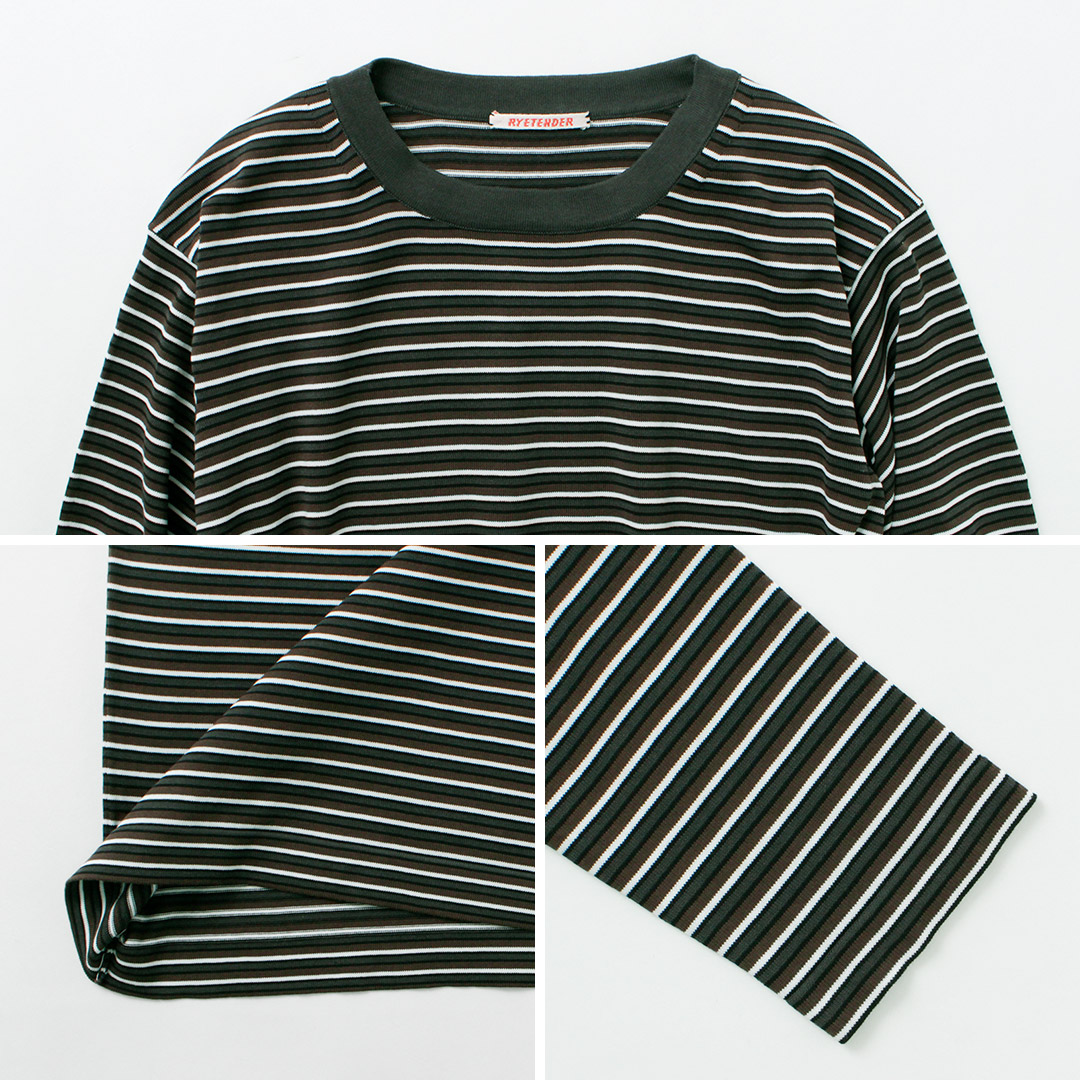 RYE TENDER（ライテンダー） マーサーTEE STRIPE / Tシャツ レディース トップス 長袖 カットソー ニット ストライプ 柄 RYE TENDER TENDER（ライテンダー） マーサーTEE STRIPE / T