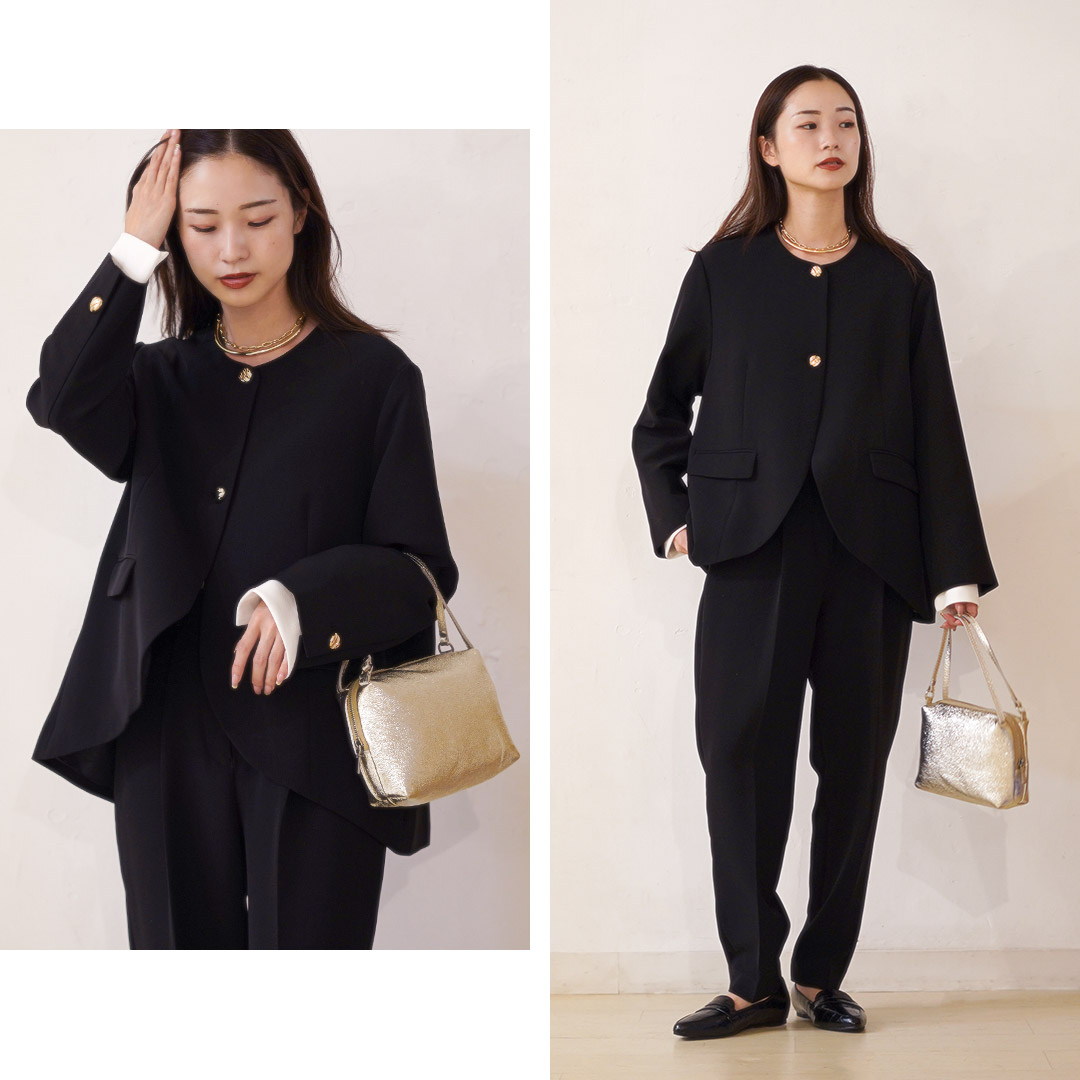 CHIGNON（シニヨン） ラウンドヘムJK / ジャケット ノーカラー