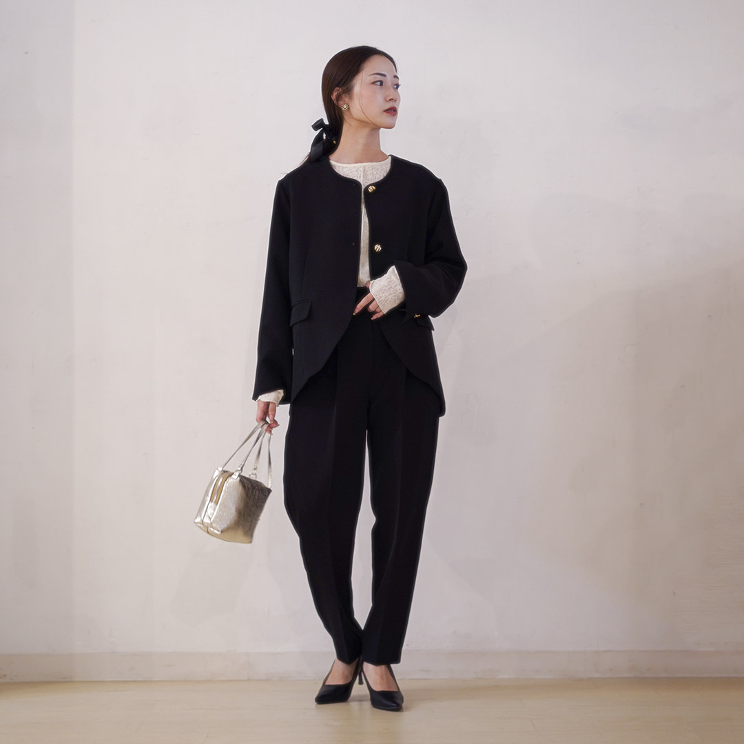 CHIGNON シニヨン オーバーブルゾン ブラック 2024秋冬 未使用 CHIGNON（シニヨン） ファーブルゾン / レディース ジャケット コート