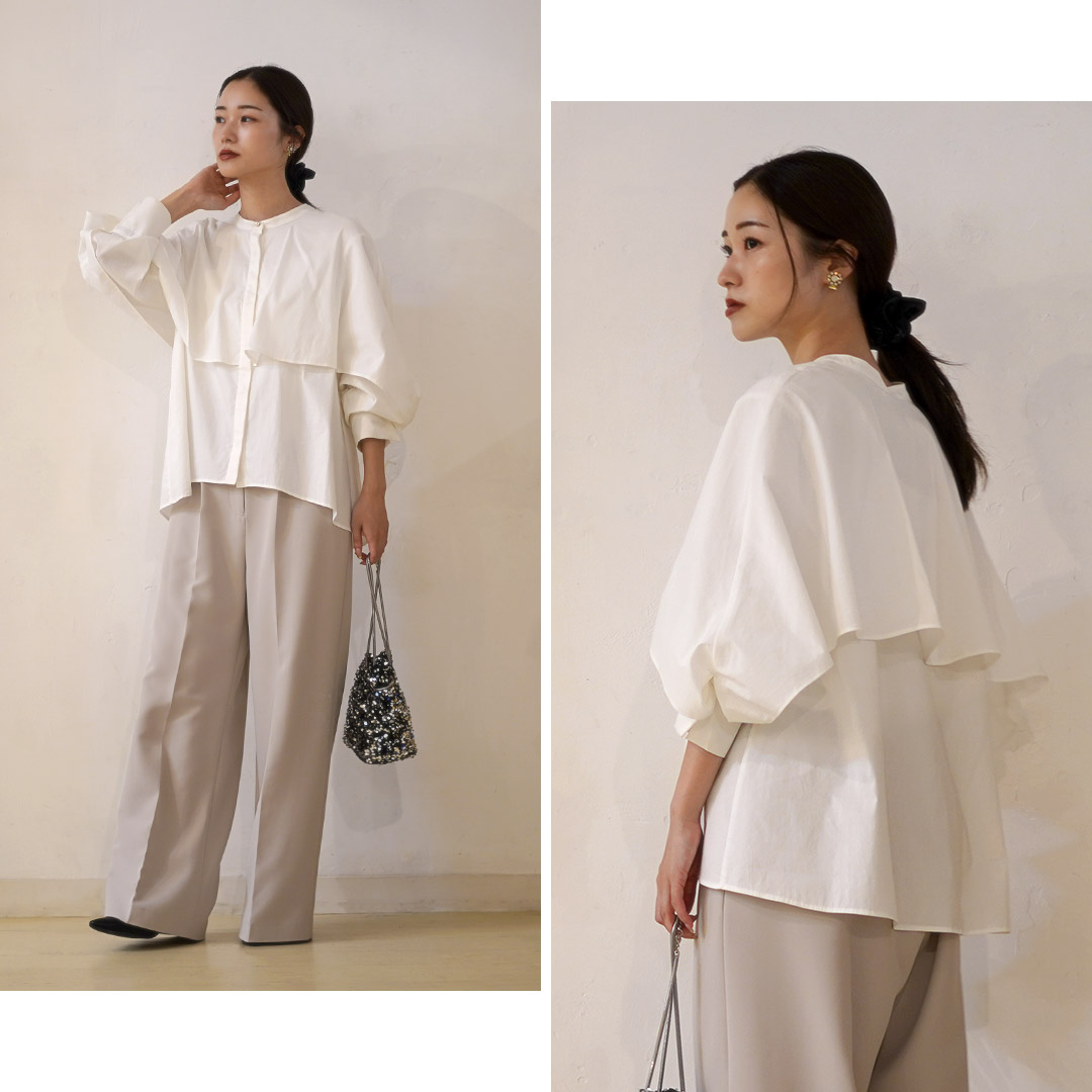 CHIGNON（シニヨン） ラッフルシャツブラウス / レディース トップス