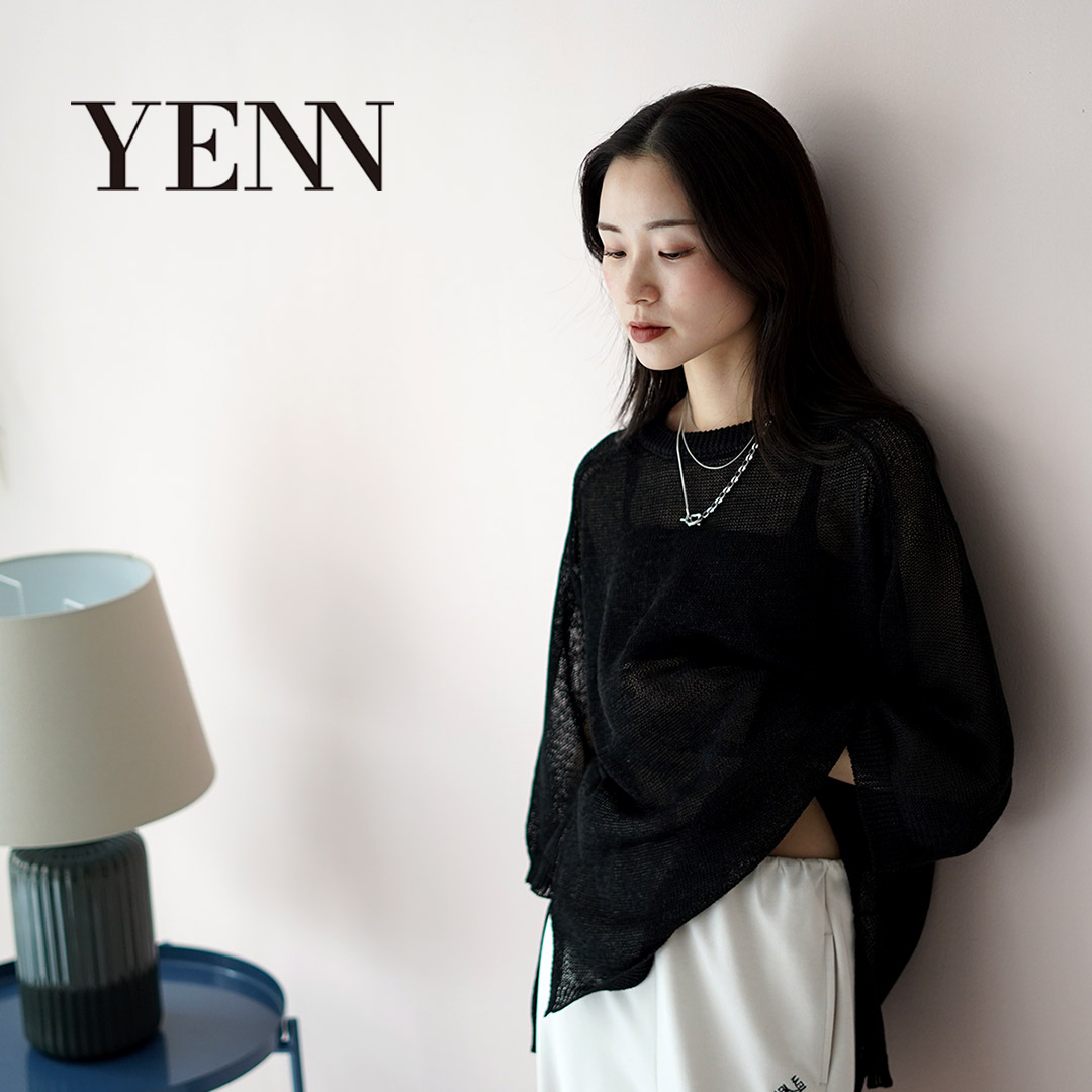 YENN YENN（イェン） シアー リネン ニットTEE / サマーニット