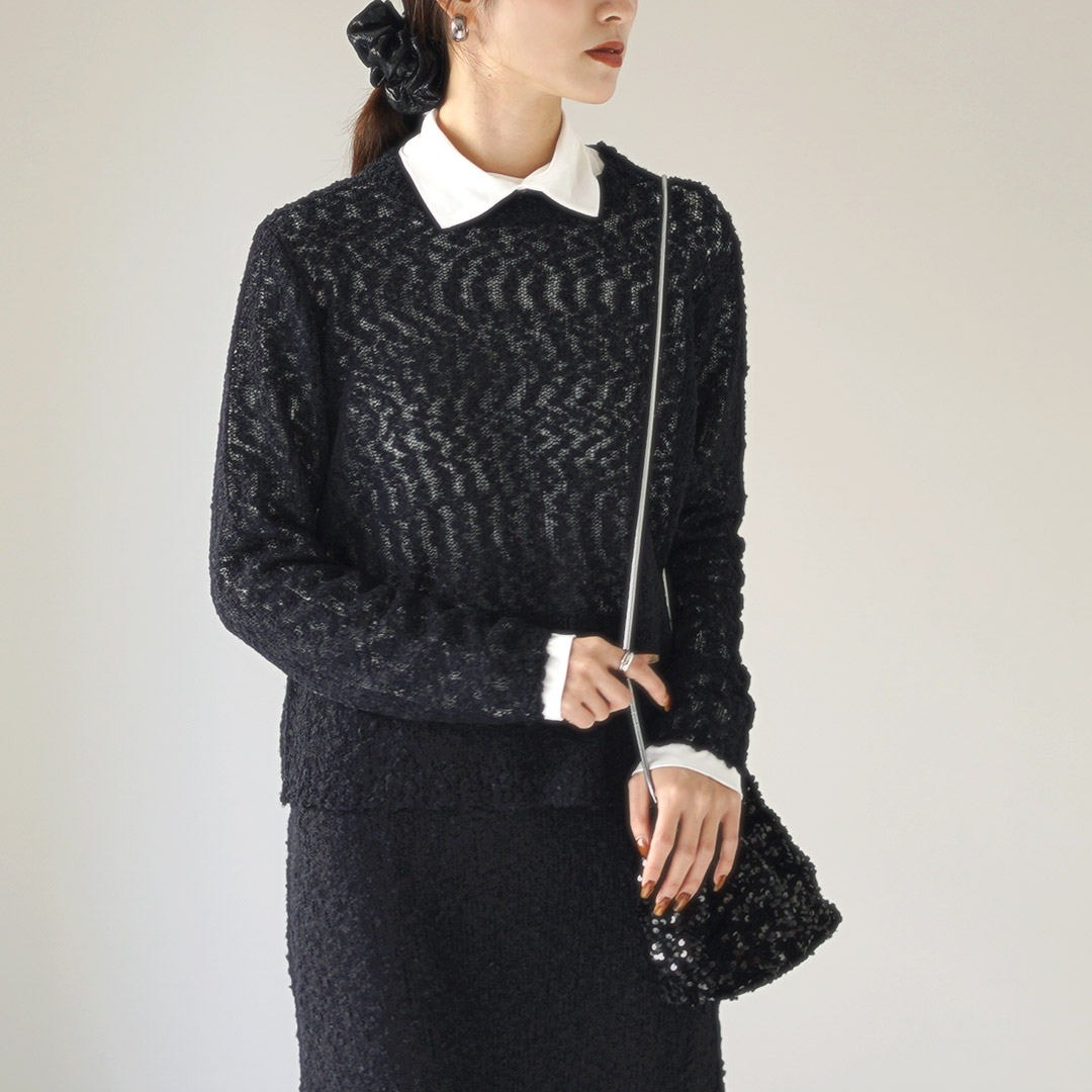 mizuiroind（ミズイロインド） スラブヤーン クルーネック プル