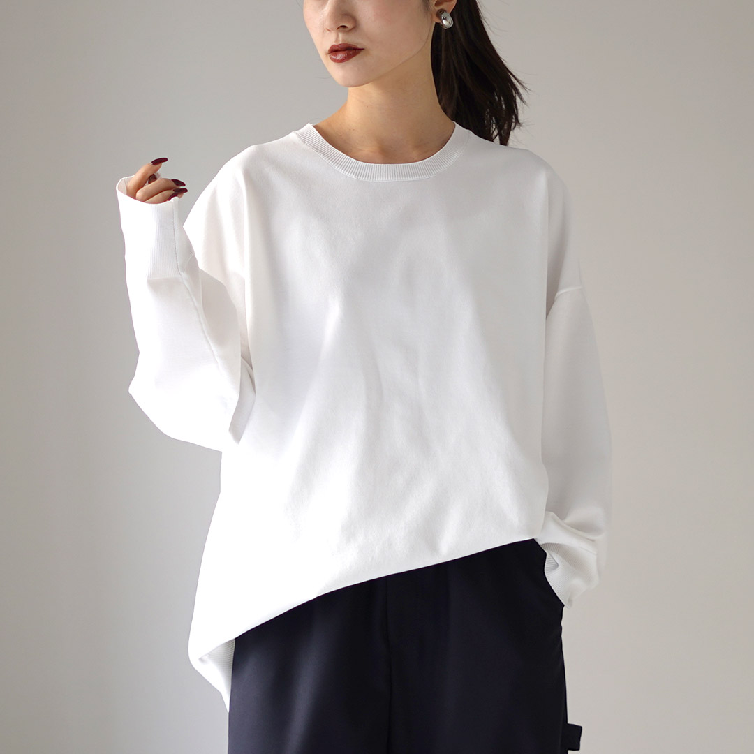 mizuiro ind（ミズイロインド） コクーンワイド プルオーバー / レディース ニット 長袖 無地 mizuiroind mizuiro ind（ミズイロインド） コクーンワイド プル