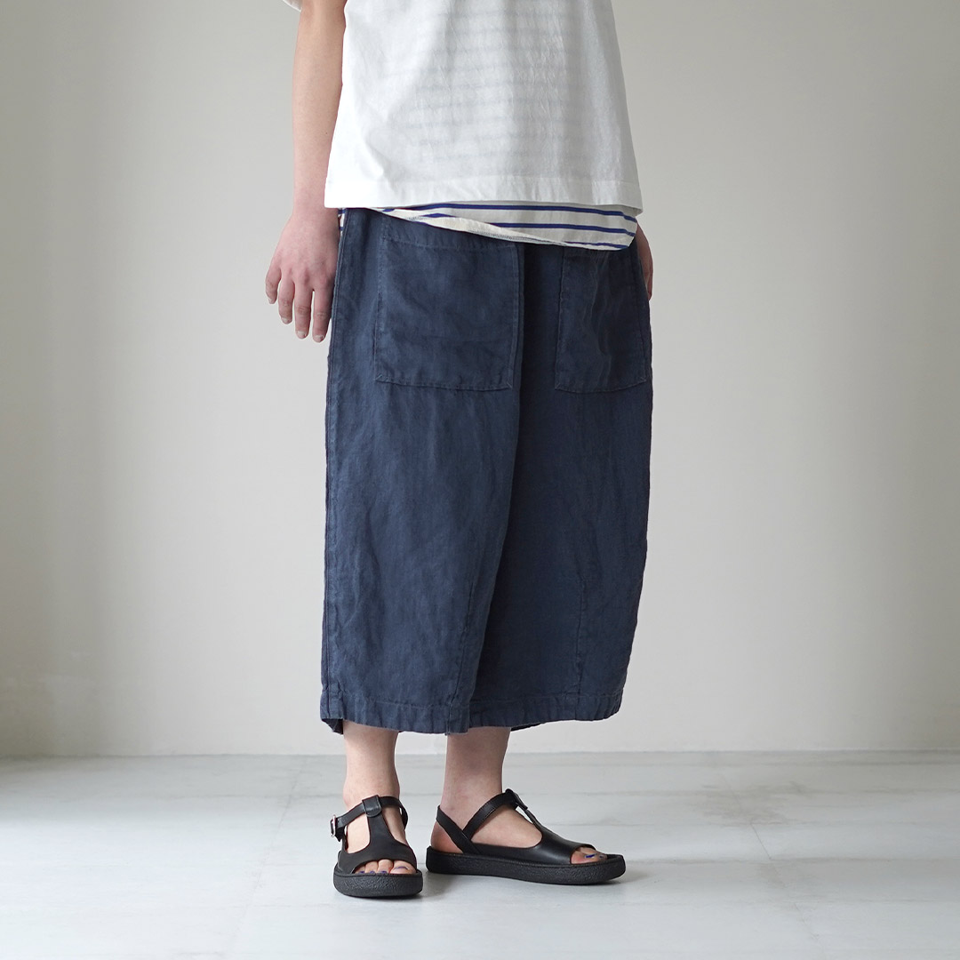 tumugu（ツムグ） ソリトリネン（1） 8分丈パンツ 日本製 / レディース