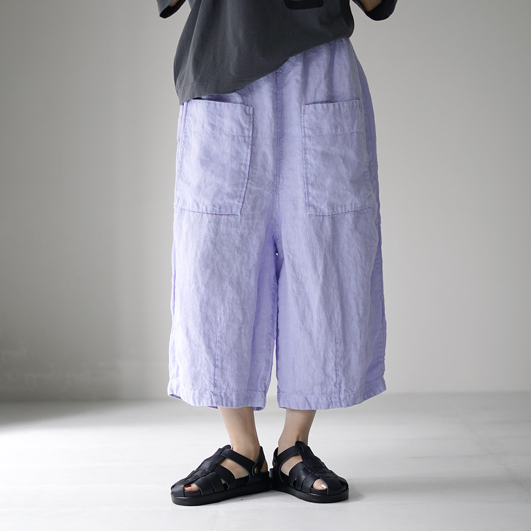 tumugu TUMUGU(ツムグ) ソリトリネン(1) 8分丈パンツ tumugu TUMUGU(ツムグ) ソリトリネン(1) 8分丈パンツ