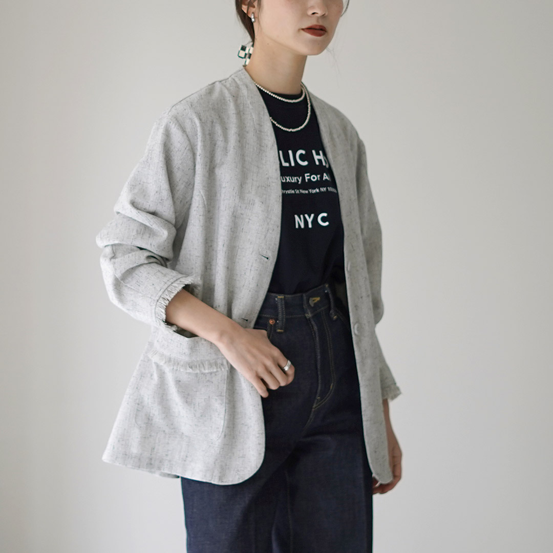 CYAN TOKYO（シアントーキョー） バックフレア フリンジネップ