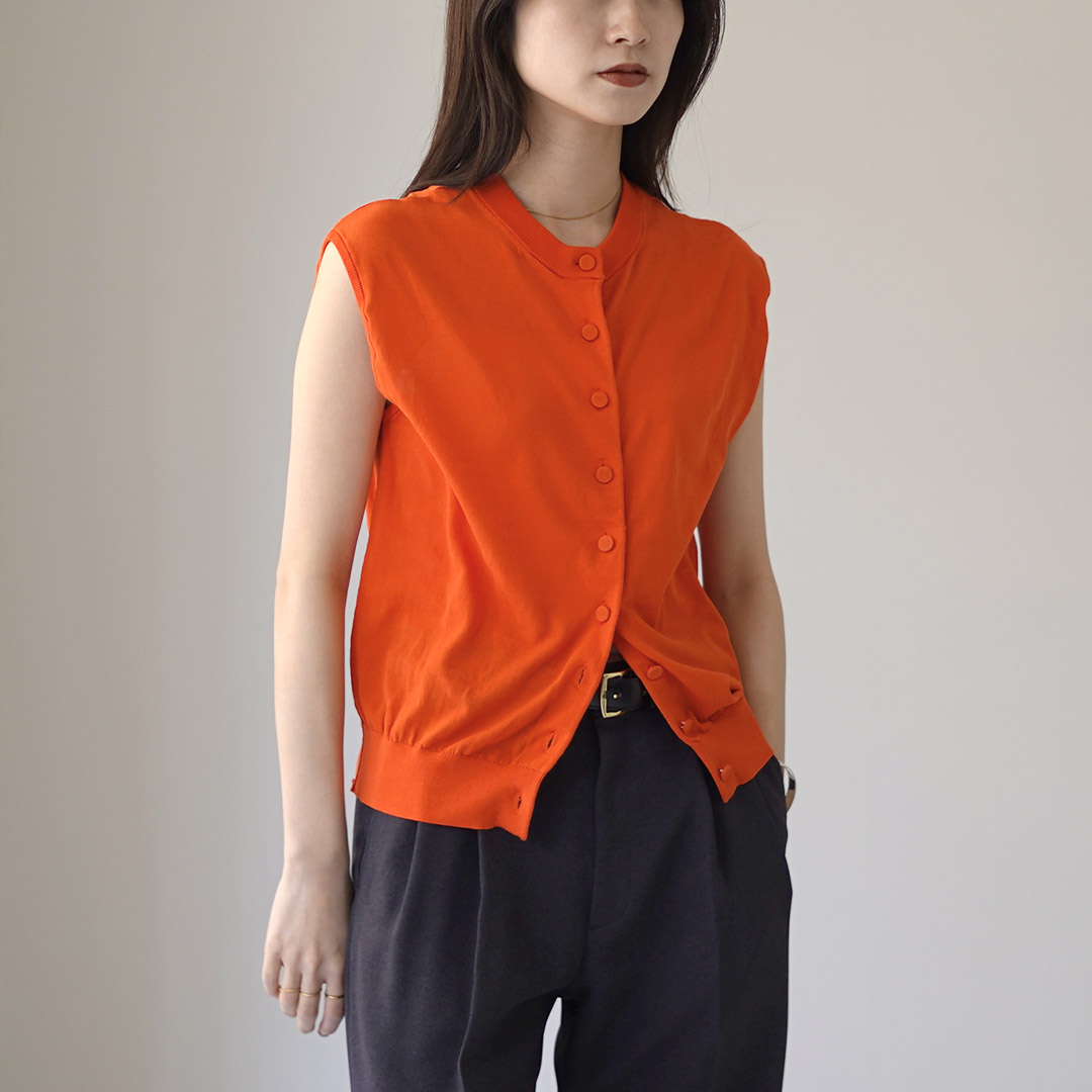 SHINZONE（シンゾーン） アイス コットン ニット スリーブレス トップ 25MMSNI05 / ICE COTTON KNIT SLEEVELESS TOP / sz25ss SHINZONE（シンゾーン） アイス コットン ニット スリーブレス