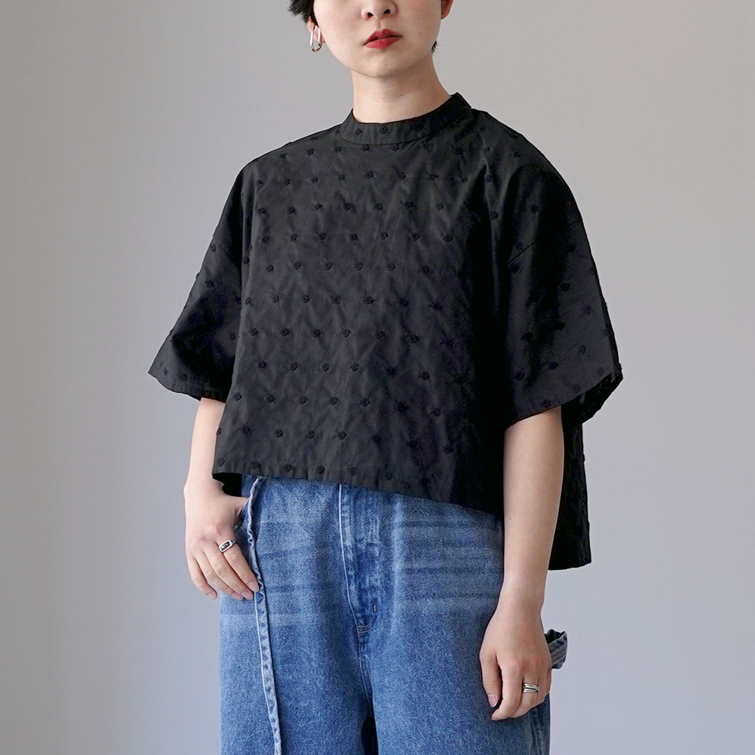 MidiUmi(ミディウミ) ドット ワイド プルオーバー 日本製 MidiUmi(ミディウミ) ドット ワイド プルオーバー 日本製