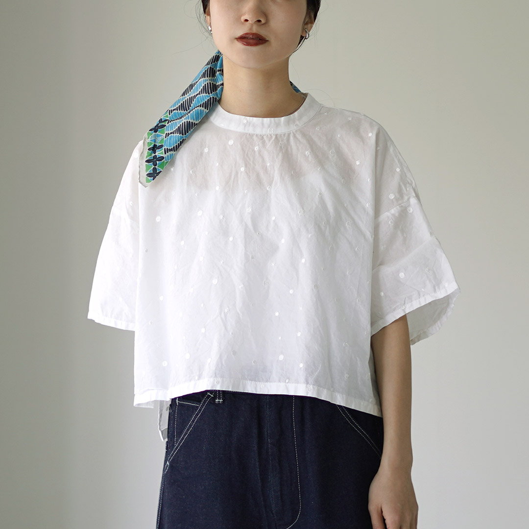 MidiUmi / ミディウミ MidiUmi ワイドシャツ MIDIUMI（ミディウミ） ドット ワイドシャツ プルオーバー