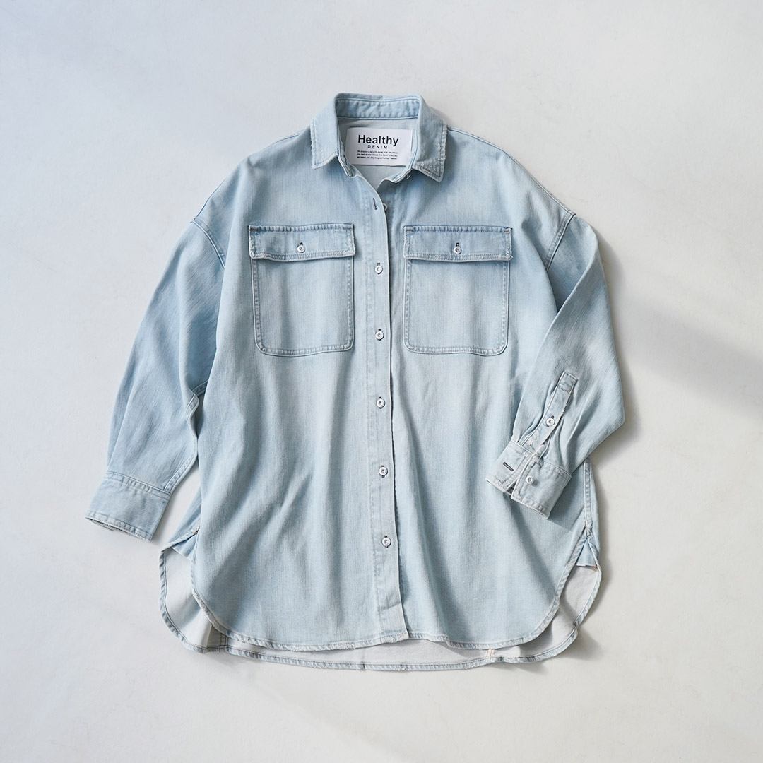 ジャケット・アウター healthy denim almond Healthy denim（ヘルシーデニム） Almond スーパービッグシャツ