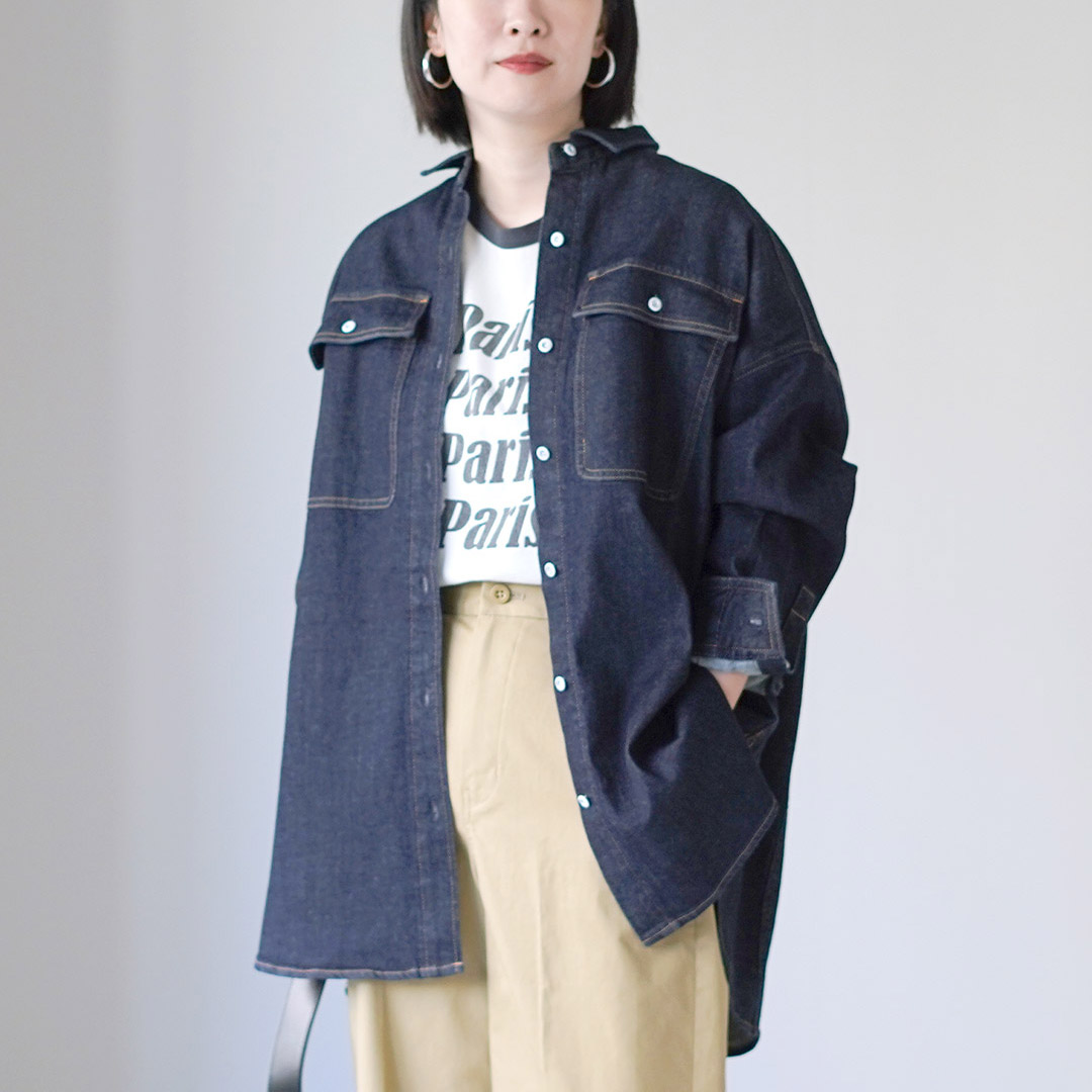 Healthy denim（ヘルシーデニム） Almond スーパービッグシャツ